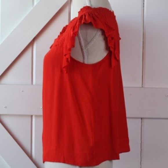 Anthropologie Maeve Epaulet Flutter Sleeve Top size 2p - Picture 3 of 7